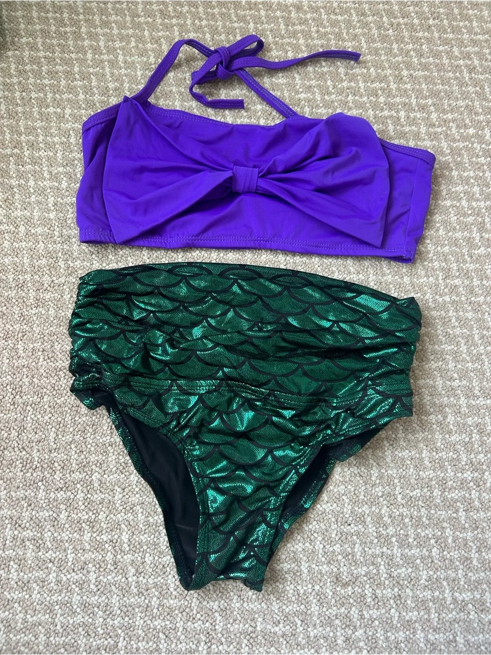 Mermaid inspired Girls Bikini Swim Suit